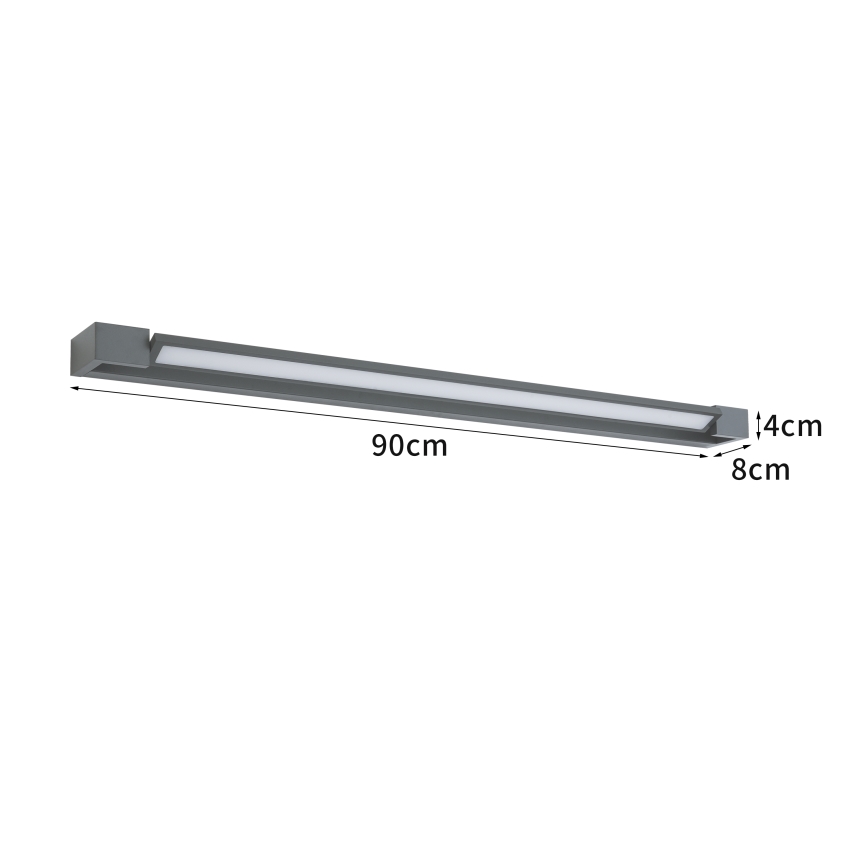 Brilagi - LED-Außenwandleuchte AQUA LINE LED/24W/230V 90 cm IP44 Anthrazit CRI 90
