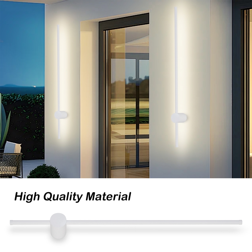 Brilagi - AURA LED-Außenwandleuchte LED/20W/230V 3000K IP54 97 cm Weiß CRI 90