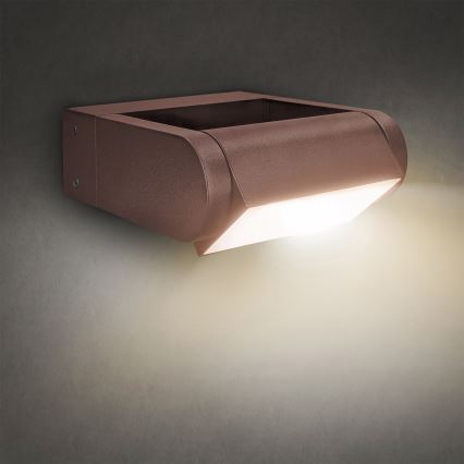 Brilagi - LED-Außenwandleuchte CROTONE LED/7W/230V Braun IP54