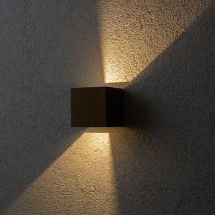 BRILAGI - LED Außenwandleuchte CUBE LED/6W/230V braun IP54
