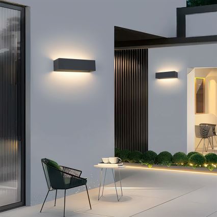 Brilagi - LED-Außenwandleuchte DONNANI LED/12W/230V 30 cm Anthrazit IP44