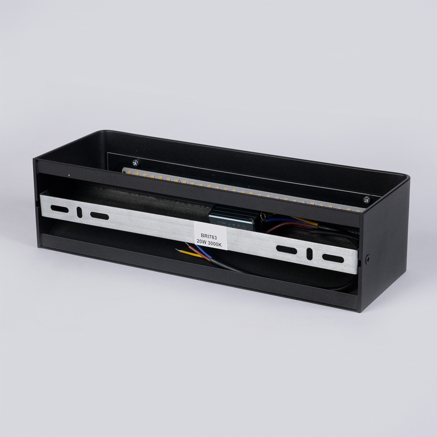 Brilagi - LED-Außenwandleuchte DONNANI LED/12W/230V 30 cm schwarz IP44