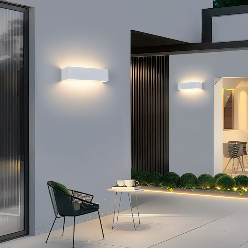 Brilagi - LED Außenwandleuchte DONNANI LED/12W/230V 30 cm weiß IP44