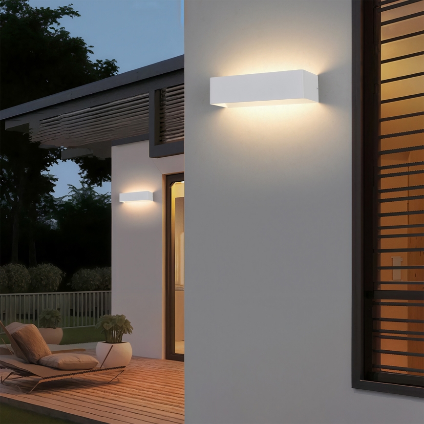 Brilagi - LED Außenwandleuchte DONNANI LED/12W/230V 30 cm weiß IP44