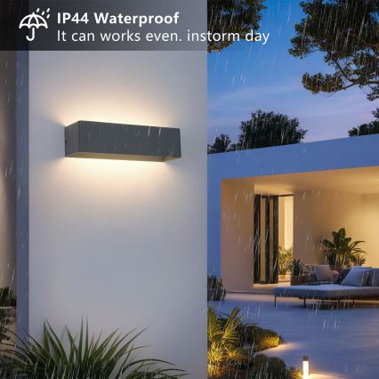 Brilagi - LED-Außenwandleuchte DONNANI LED/12W/230V anthrazit IP44