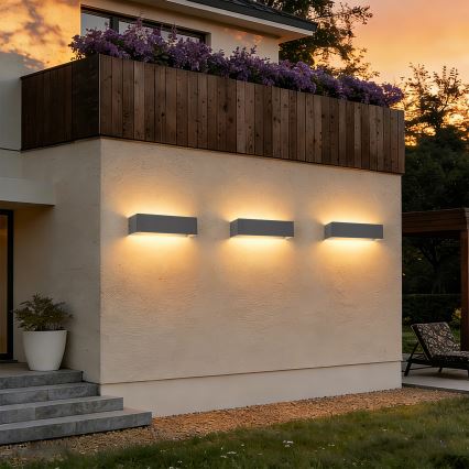 Brilagi - LED-Außenwandleuchte DONNANI LED/12W/230V anthrazit IP44