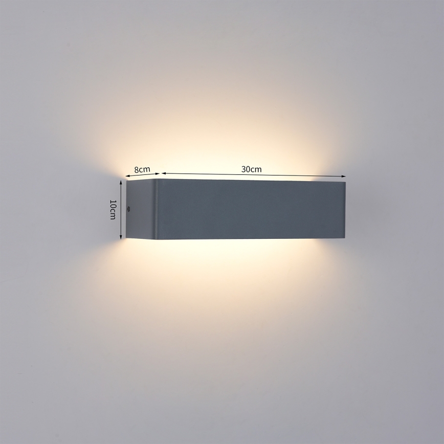 Brilagi - LED-Außenwandleuchte DONNANI LED/12W/230V anthrazit IP44
