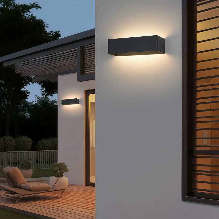 Brilagi - LED-Außenwandleuchte DONNANI LED/12W/230V schwarz IP44