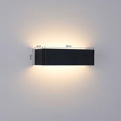Brilagi - LED-Außenwandleuchte DONNANI LED/12W/230V schwarz IP44