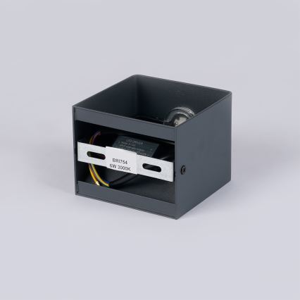 Brilagi - LED-Außenwandleuchte DONNANI LED/5W/230V 10 cm anthrazit IP44