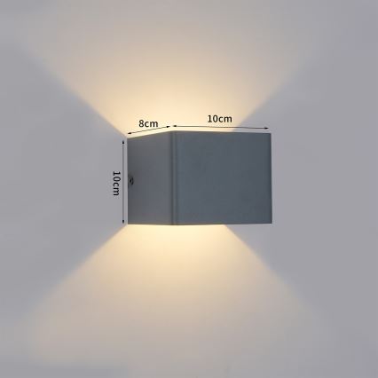 Brilagi - LED-Außenwandleuchte DONNANI LED/5W/230V 10 cm anthrazit IP44