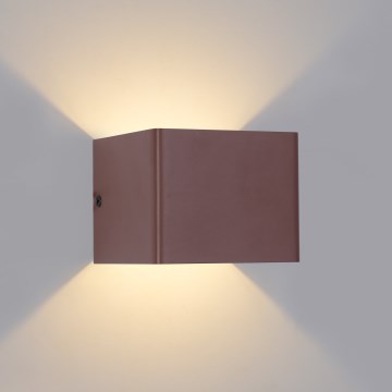 Brilagi - LED Außenwandleuchte DONNANI LED/5W/230V 10 cm braun IP44