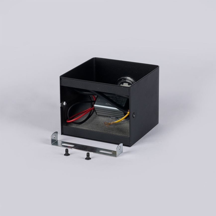 Brilagi - LED-Außenwandleuchte DONNANI LED/5W/230V 10 cm schwarz IP44