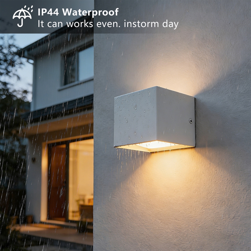 Brilagi - LED-Außenwandleuchte DONNANI LED/5W/230V 10 cm weiß IP44