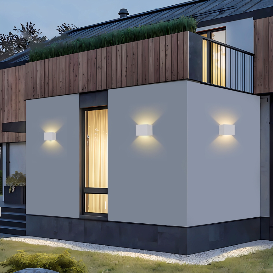 Brilagi - LED-Außenwandleuchte DONNANI LED/5W/230V 10 cm weiß IP44