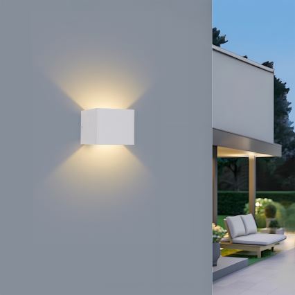 Brilagi - LED-Außenwandleuchte DONNANI LED/5W/230V 10 cm weiß IP44