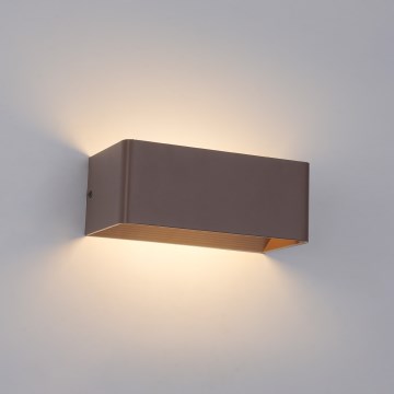 Brilagi - LED-Außenwandleuchte DONNANI LED/7W/230V braun IP44