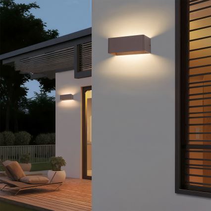 Brilagi - LED-Außenwandleuchte DONNANI LED/7W/230V braun IP44