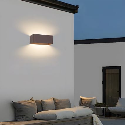 Brilagi - LED-Außenwandleuchte DONNANI LED/7W/230V braun IP44