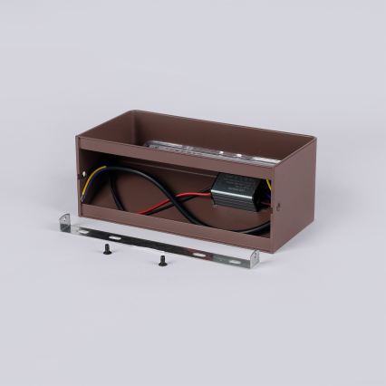 Brilagi - LED-Außenwandleuchte DONNANI LED/7W/230V braun IP44