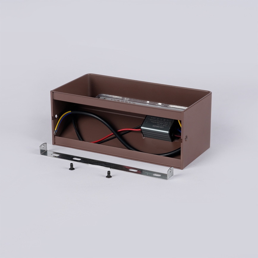 Brilagi - LED-Außenwandleuchte DONNANI LED/7W/230V braun IP44