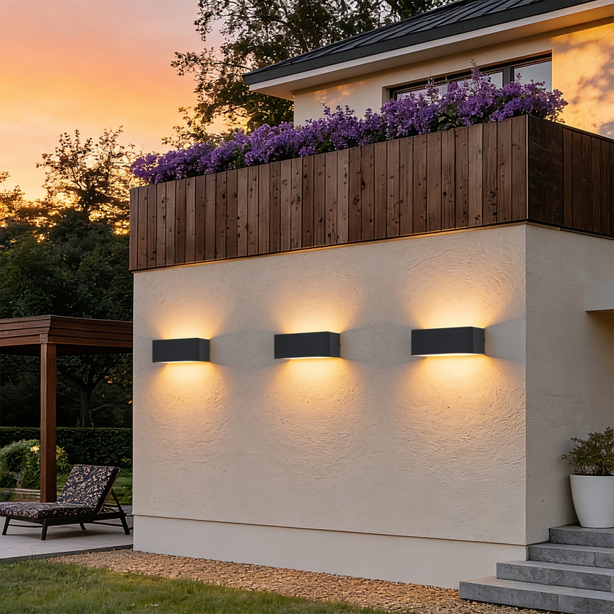 Brilagi - LED-Außenwandleuchte DONNANI LED/7W/230V schwarz IP44