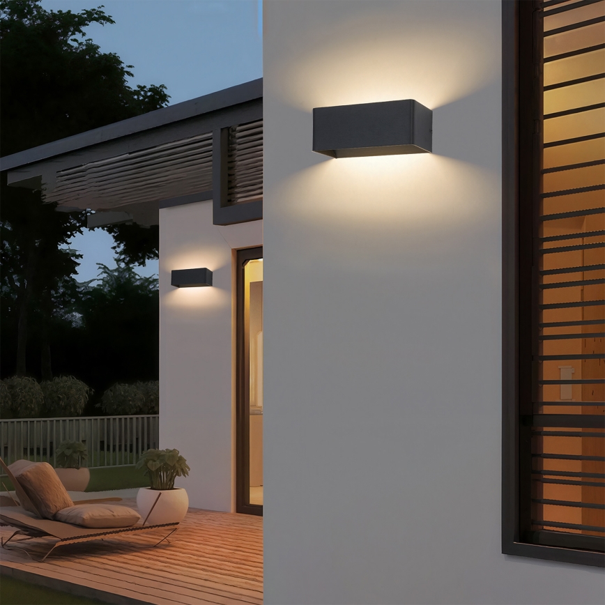 Brilagi - LED-Außenwandleuchte DONNANI LED/7W/230V schwarz IP44