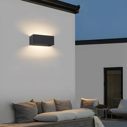 Brilagi - LED-Außenwandleuchte DONNANI LED/7W/230V schwarz IP44