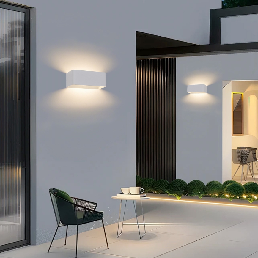 Brilagi - LED Außenwandleuchte DONNANI LED/7W/230V weiß IP44
