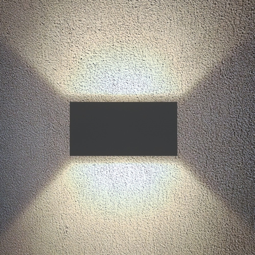 Brilagi - LED-Außenwandleuchte DOUBLE CUBE LED/12W/230V anthrazit IP65