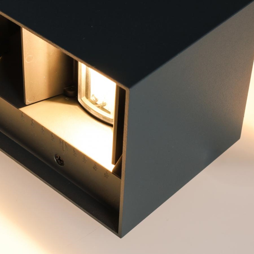 Brilagi - LED-Außenwandleuchte DOUBLE CUBE LED/12W/230V anthrazit IP65