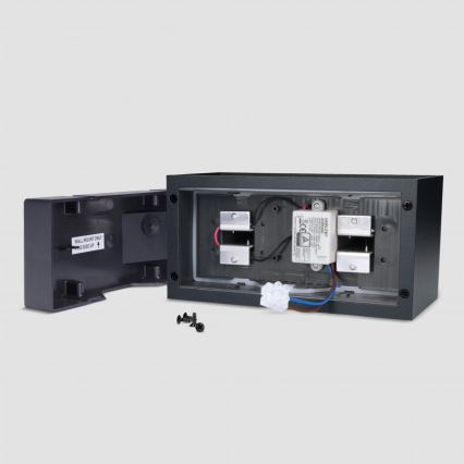 Brilagi - LED-Außenwandleuchte DOUBLE CUBE LED/12W/230V schwarz IP65