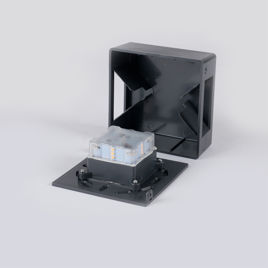 Brilagi - LED-Außenwandleuchte DOUBLERAY LED/6W/230V anthrazit IP54