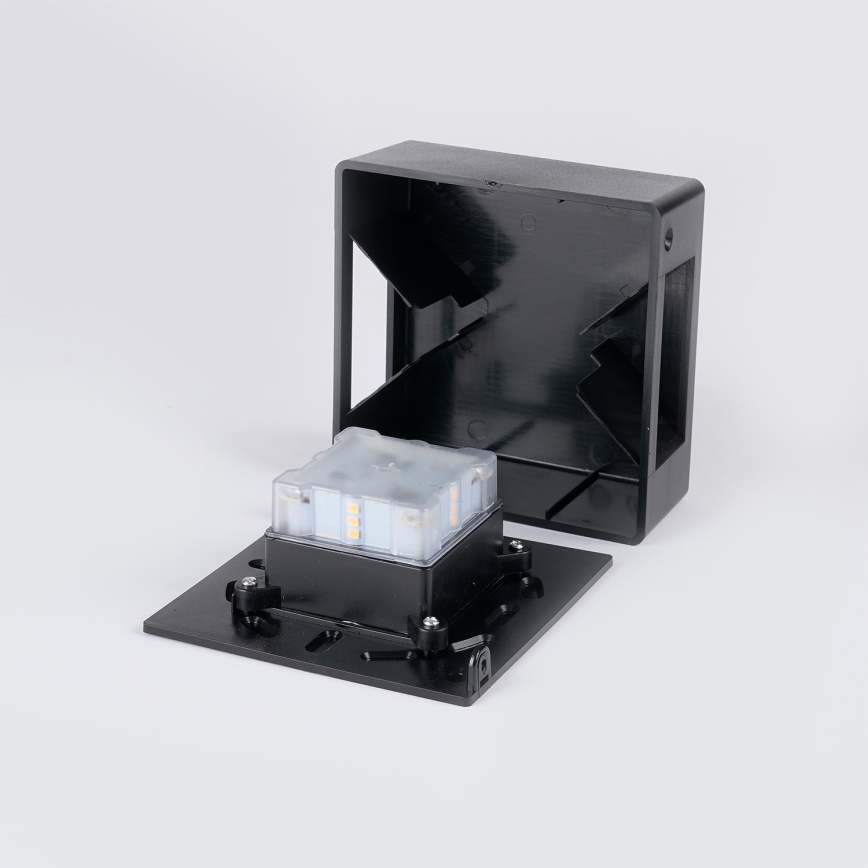 Brilagi - LED-Außenwandleuchte DOUBLERAY LED/6W/230V schwarz IP54