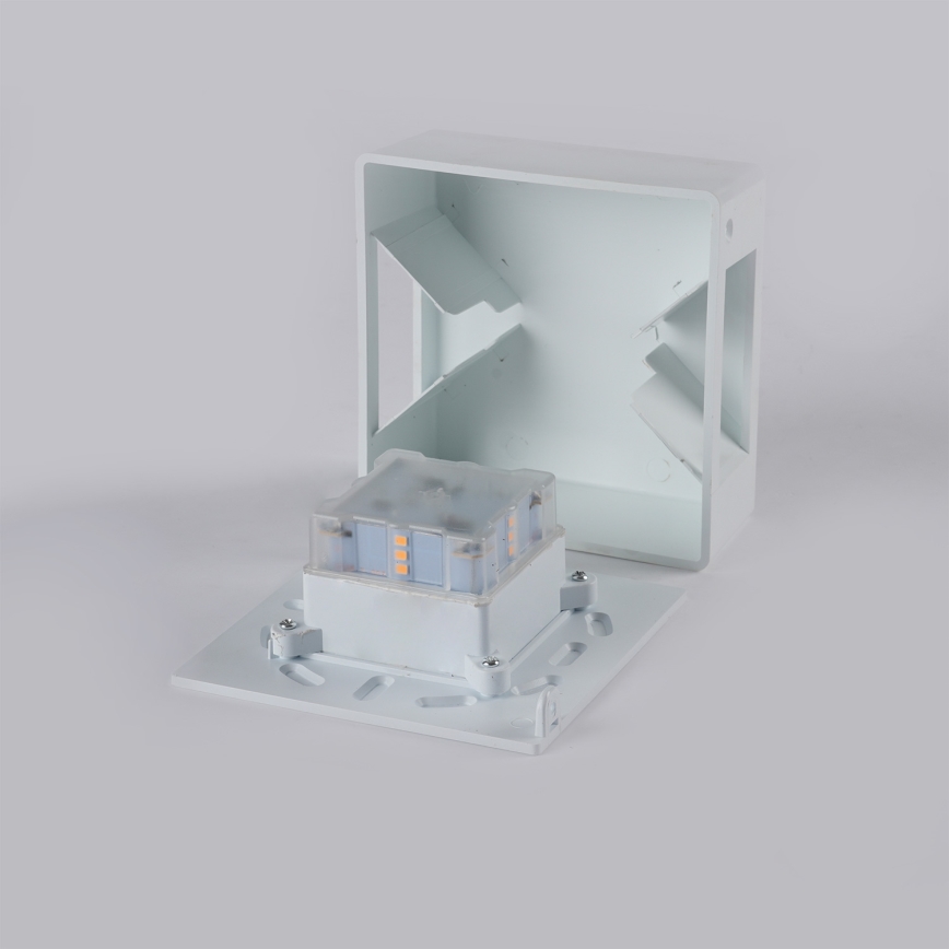 Brilagi - LED-Außenwandleuchte DOUBLERAY LED/6W/230V weiß IP54