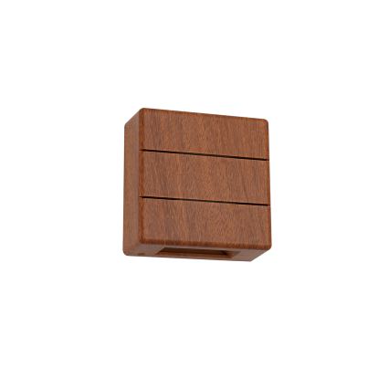 Brilagi -LED Außenwandleuchte DOUBLERAY LINE LED/6W/230V in Holzoptik IP54