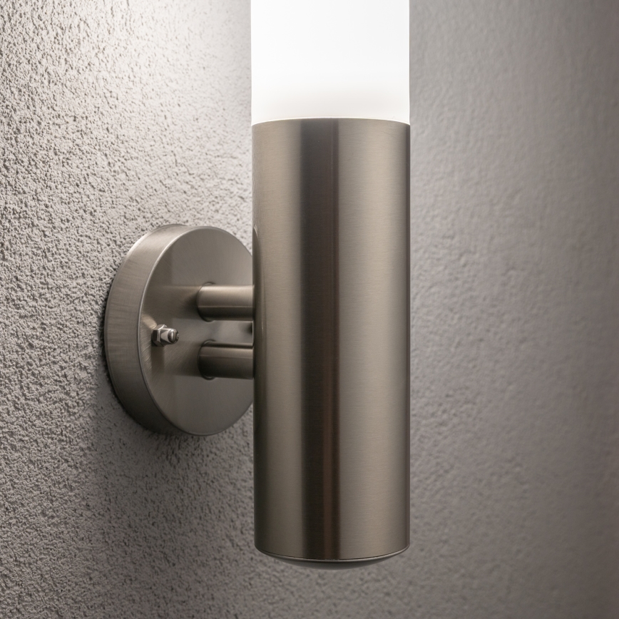 BRILAGI - LED-Außen-Wandleuchte ELIA 1xE27/7W/230V 4000K IP44 mattchrom