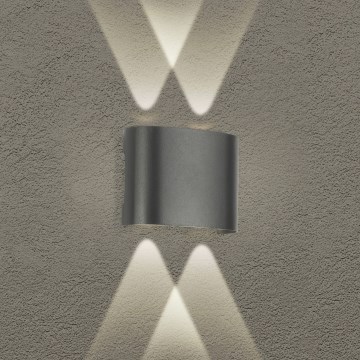 Brilagi - LED Außenwandleuchte FLAREBOX LED/4W/230V anthrazit IP65
