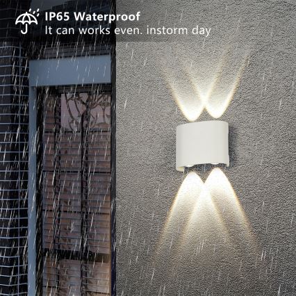 Brilagi - LED Außenwandleuchte FLAREBOX LED/4W/230V weiß IP65