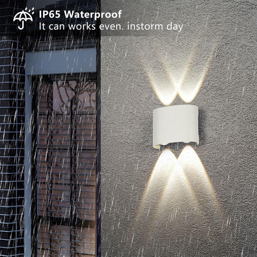 Brilagi - LED Außenwandleuchte FLAREBOX LED/4W/230V weiß IP65