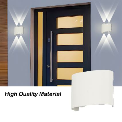 Brilagi - LED Außenwandleuchte FLAREBOX LED/4W/230V weiß IP65