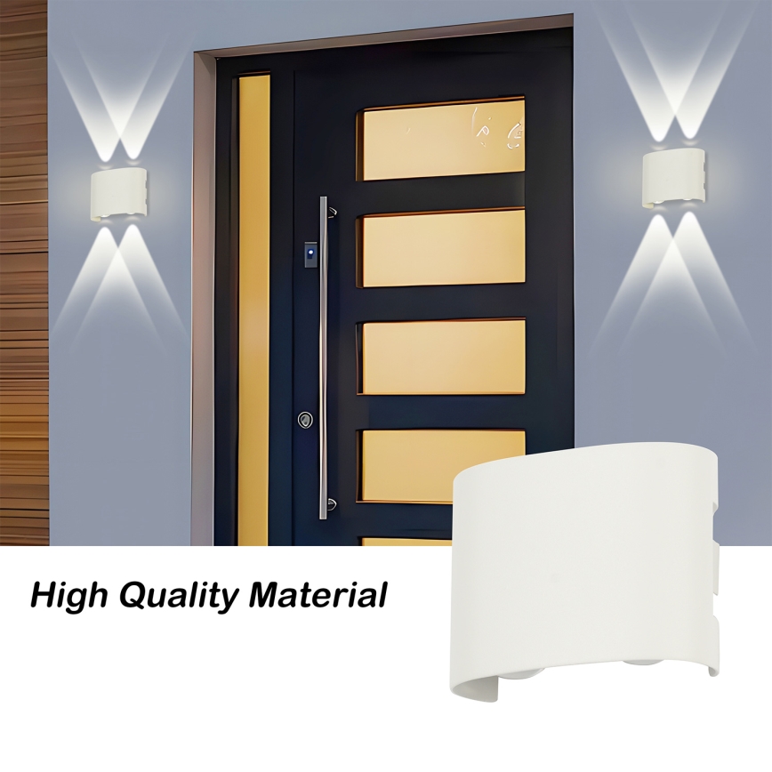 Brilagi - LED Außenwandleuchte FLAREBOX LED/4W/230V weiß IP65