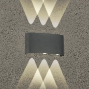 Brilagi - LED Außenwandleuchte FLAREBOX LED/6W/230V anthrazit IP65