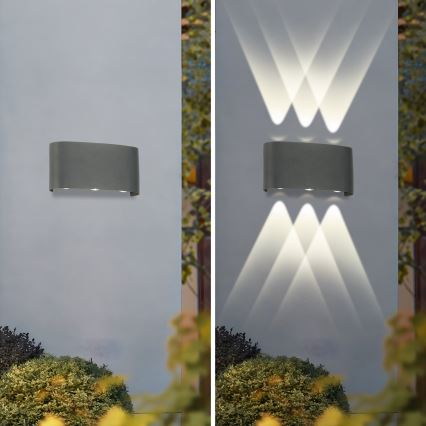 Brilagi - LED Außenwandleuchte FLAREBOX LED/6W/230V anthrazit IP65