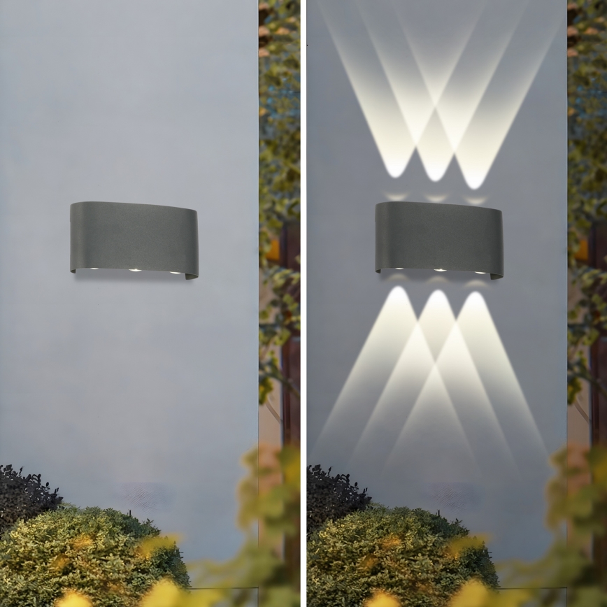 Brilagi - LED Außenwandleuchte FLAREBOX LED/6W/230V anthrazit IP65