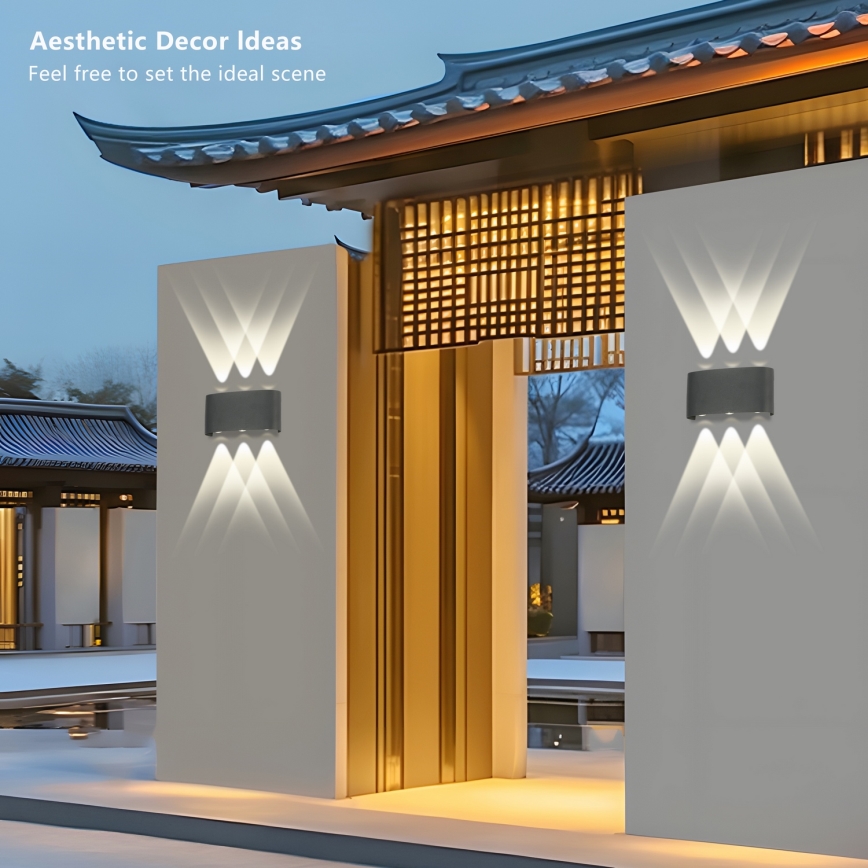 Brilagi - LED Außenwandleuchte FLAREBOX LED/6W/230V anthrazit IP65