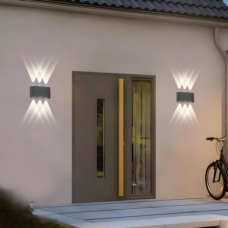 Brilagi - LED Außenwandleuchte FLAREBOX LED/6W/230V anthrazit IP65
