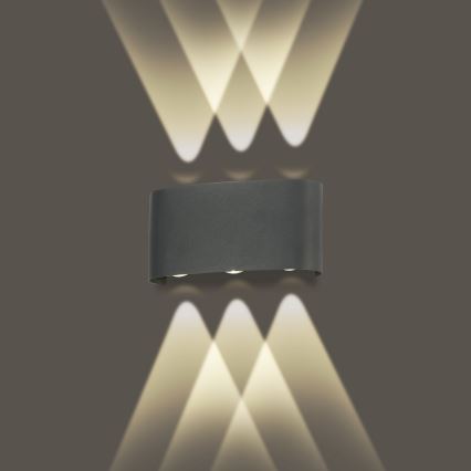 Brilagi - LED Außenwandleuchte FLAREBOX LED/6W/230V anthrazit IP65