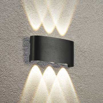 Brilagi - LED-Außenwandleuchte FLAREBOX LED/6W/230V schwarz IP65