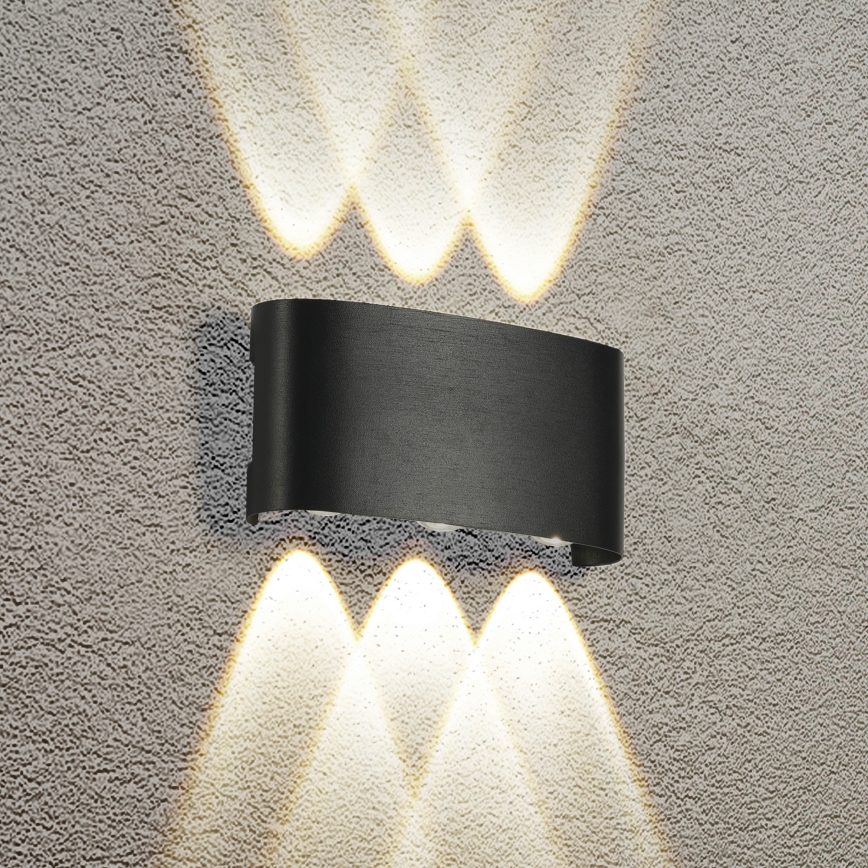Brilagi - LED-Außenwandleuchte FLAREBOX LED/6W/230V schwarz IP65
